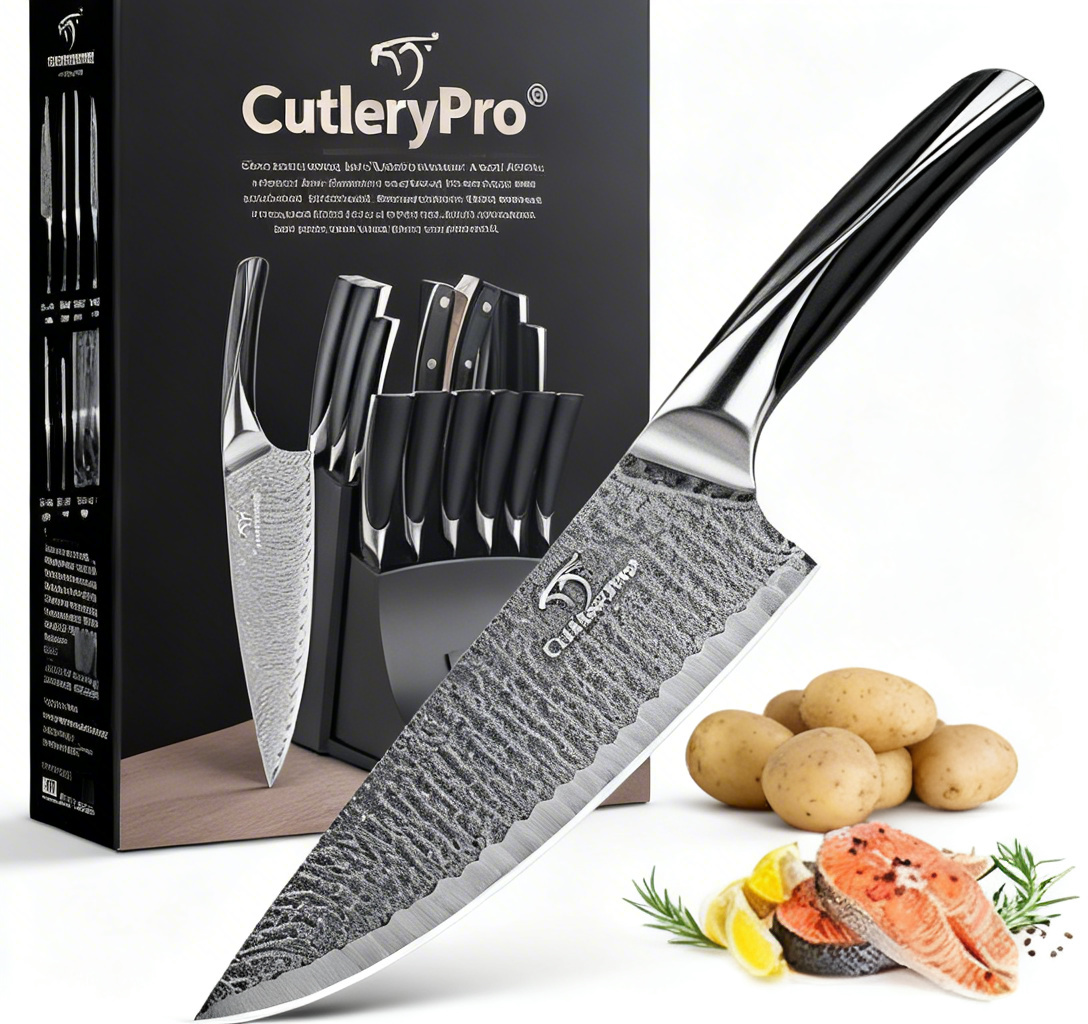 CutleryPro® Culinary Sorcerer Knife Set - Slice, Dice & Charm Your Way Through Every Kitchen Quest!