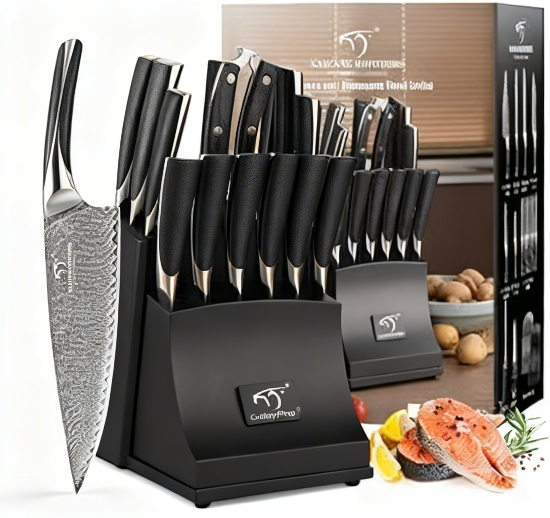 CutleryPro® Veggie Vanquisher Chef Knife: Turn Kitchen Prep Into a Joyful Quest with Effortless, Razor-Sharp Slices!